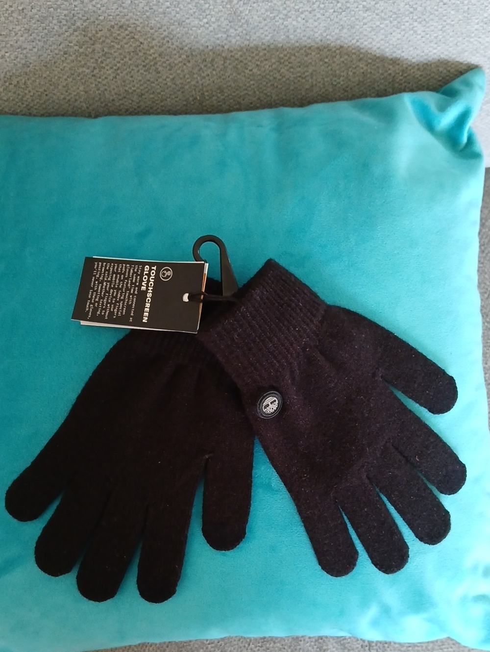 Timberland Black Knit Touchscreen Gloves Nwt